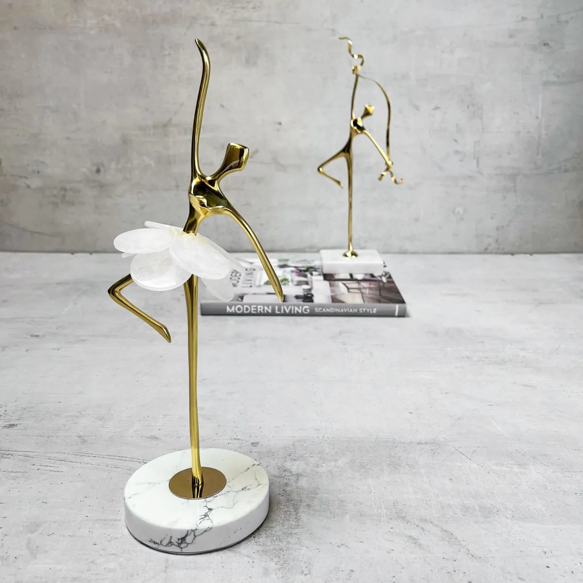 Edit House & Home-Home Artisan Bernice Golden Ballerina Brass Sculpture