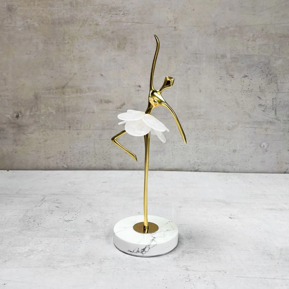 Edit House & Home-Home Artisan Bernice Golden Ballerina Brass Sculpture