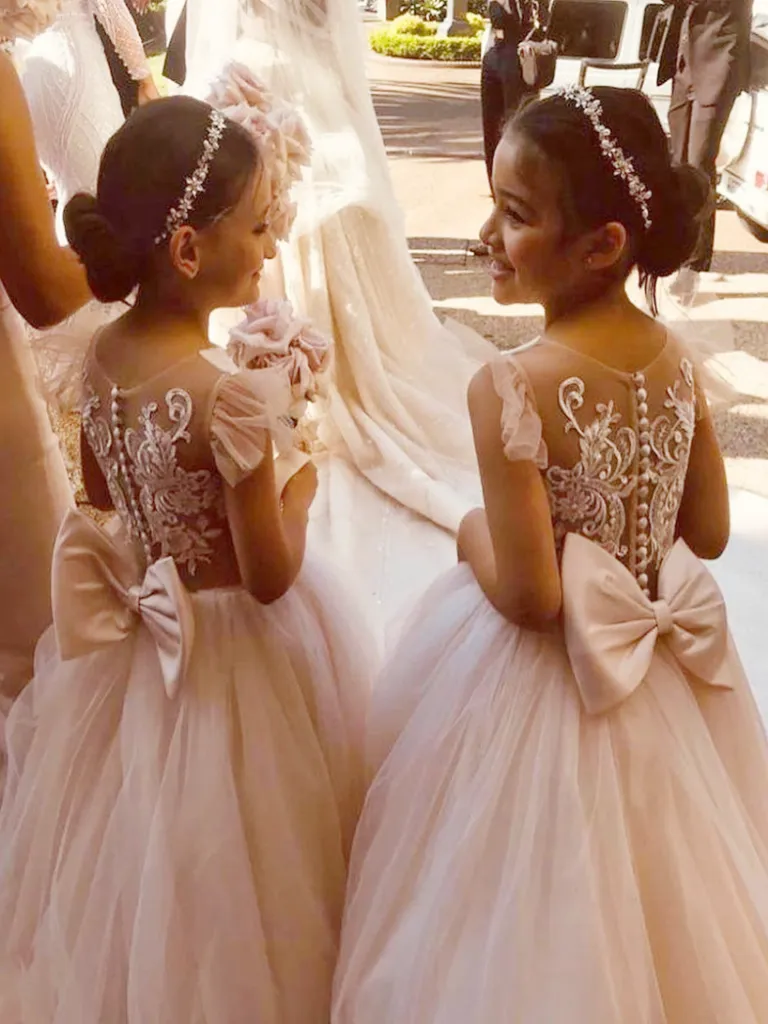 Effortless Princess Embroidered Communion Gown