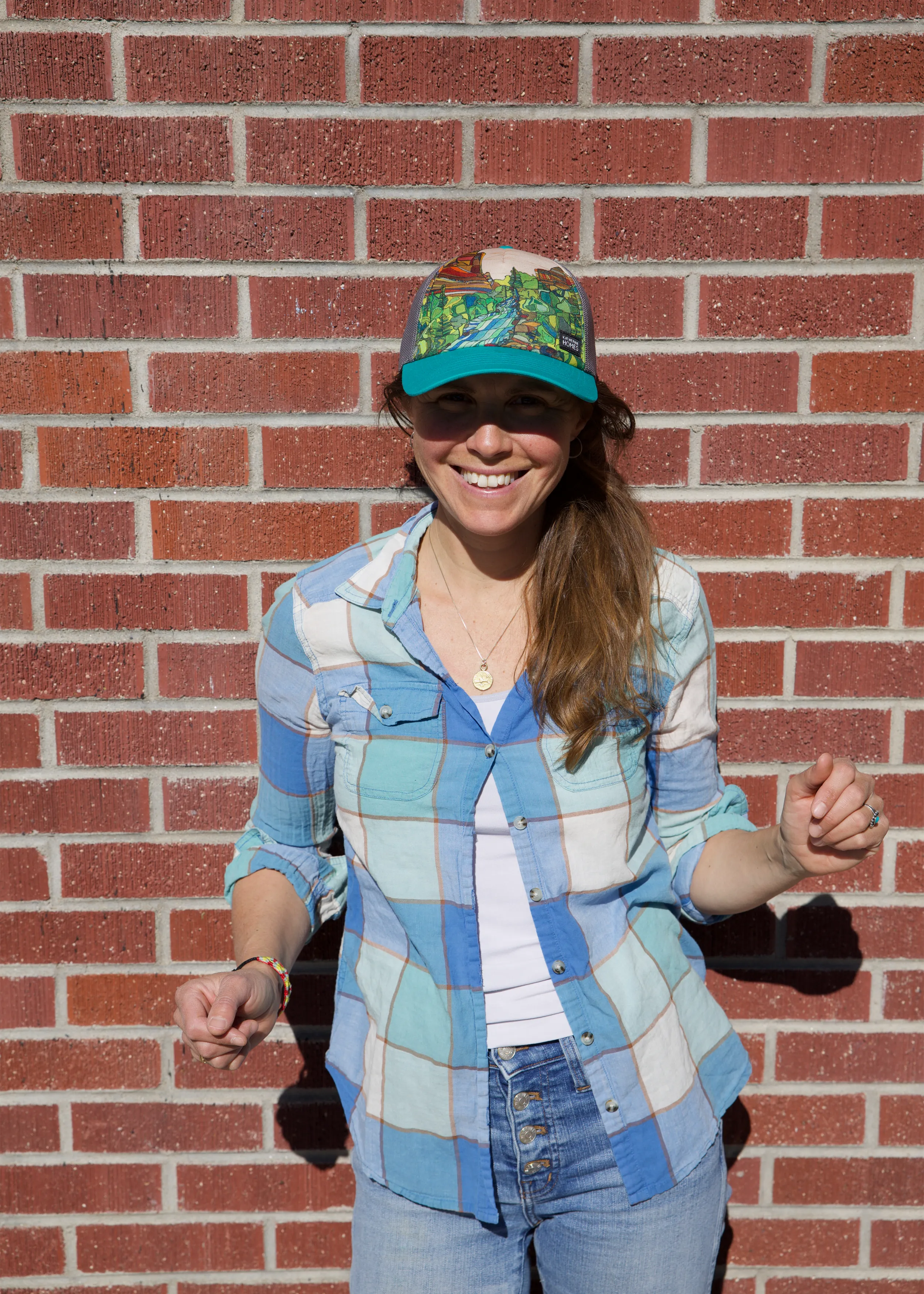 Eldorado Canyon | Trucker Hat | Turquoise 100% Recycled Grey