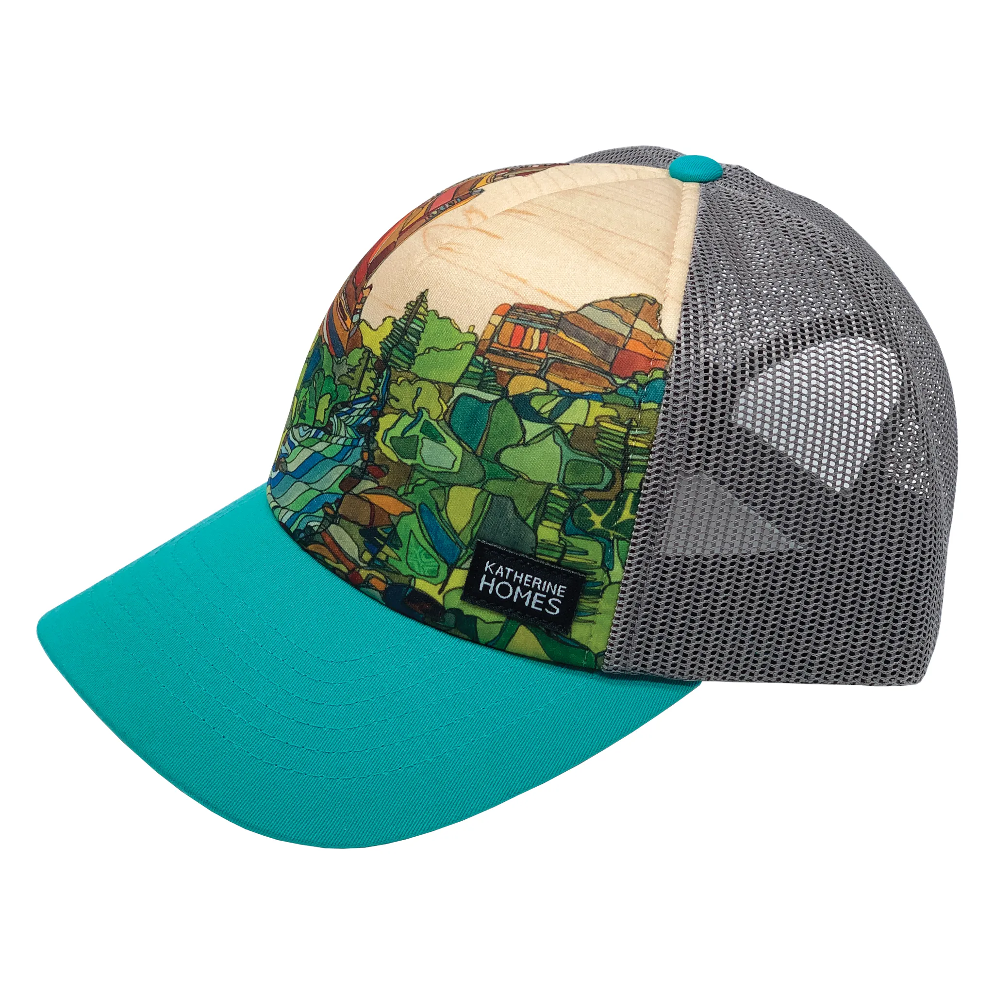 Eldorado Canyon | Trucker Hat | Turquoise 100% Recycled Grey