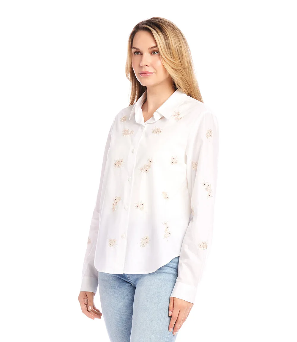 Embellished Button Up Shirt