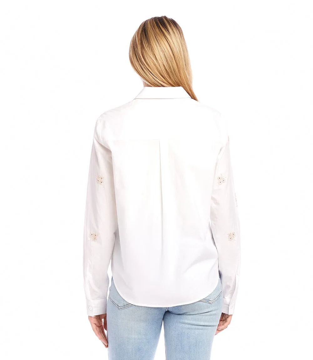 Embellished Button Up Shirt