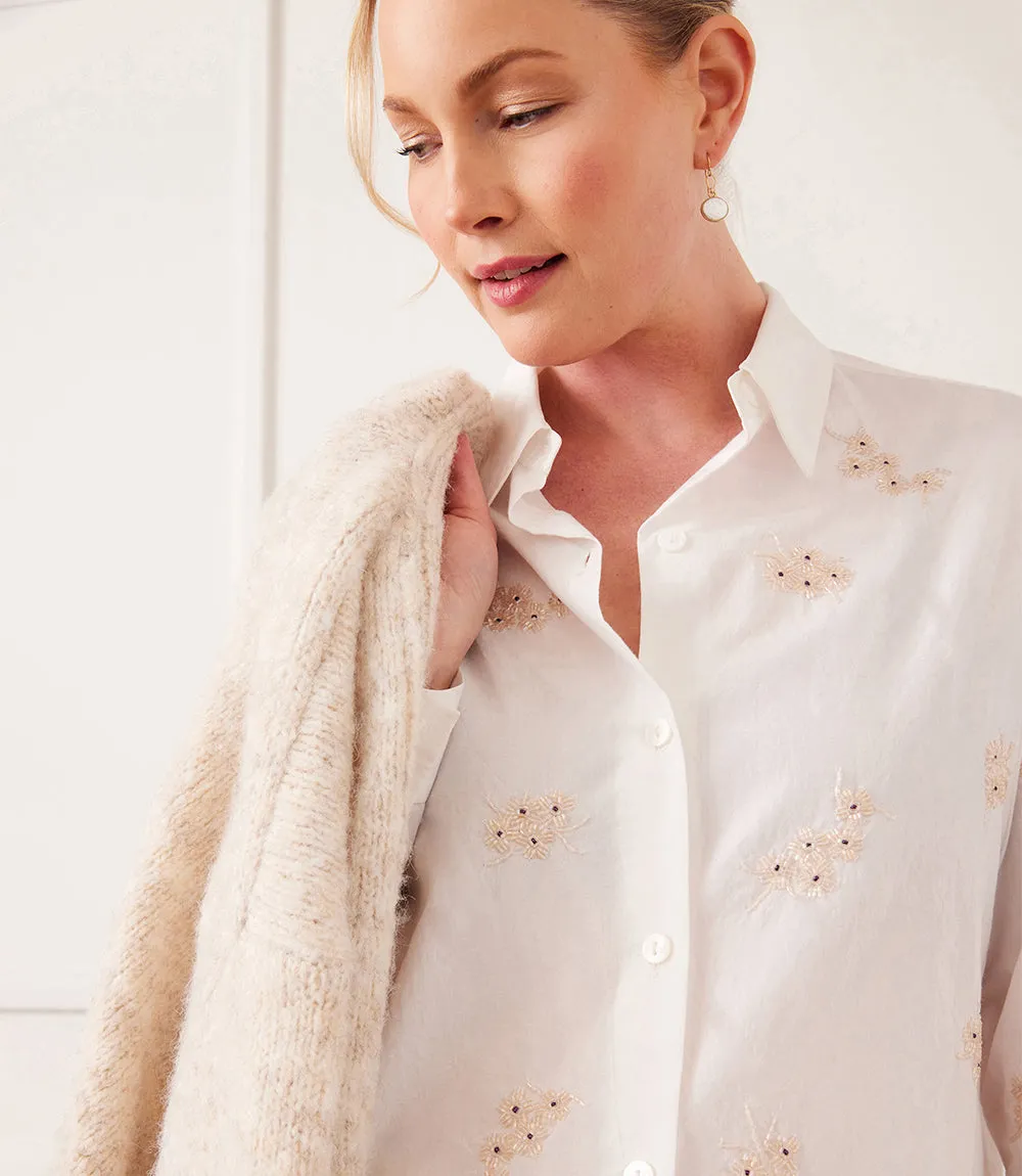 Embellished Button Up Shirt