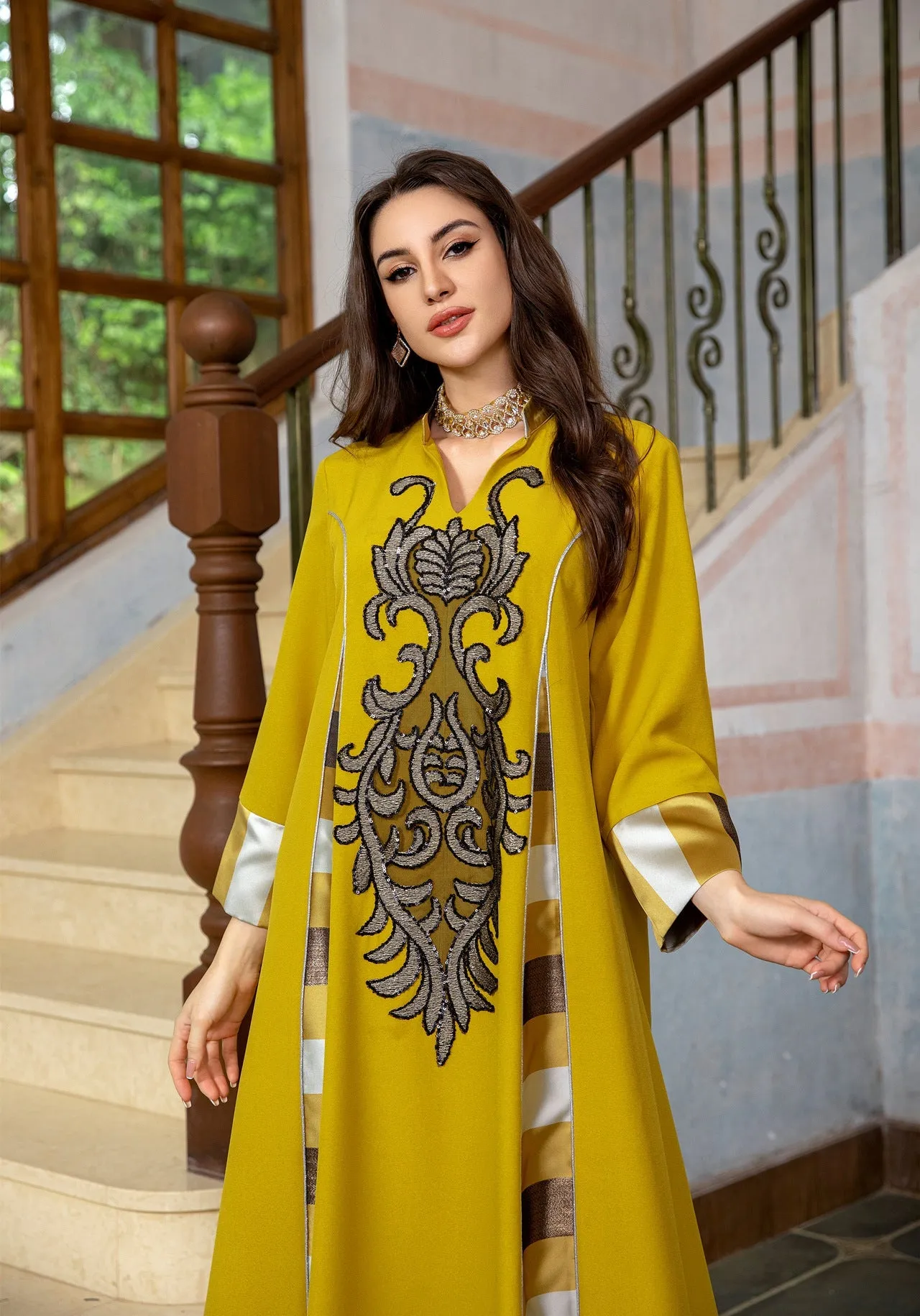 Embroidered Jalabiya