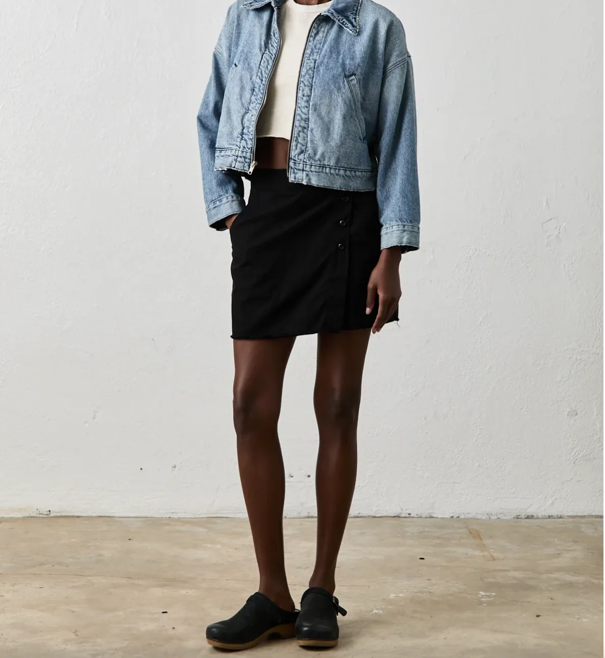 EVERLY SKIRT IN BLACK