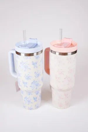 Floral 40oz Tumbler, VARIOUS