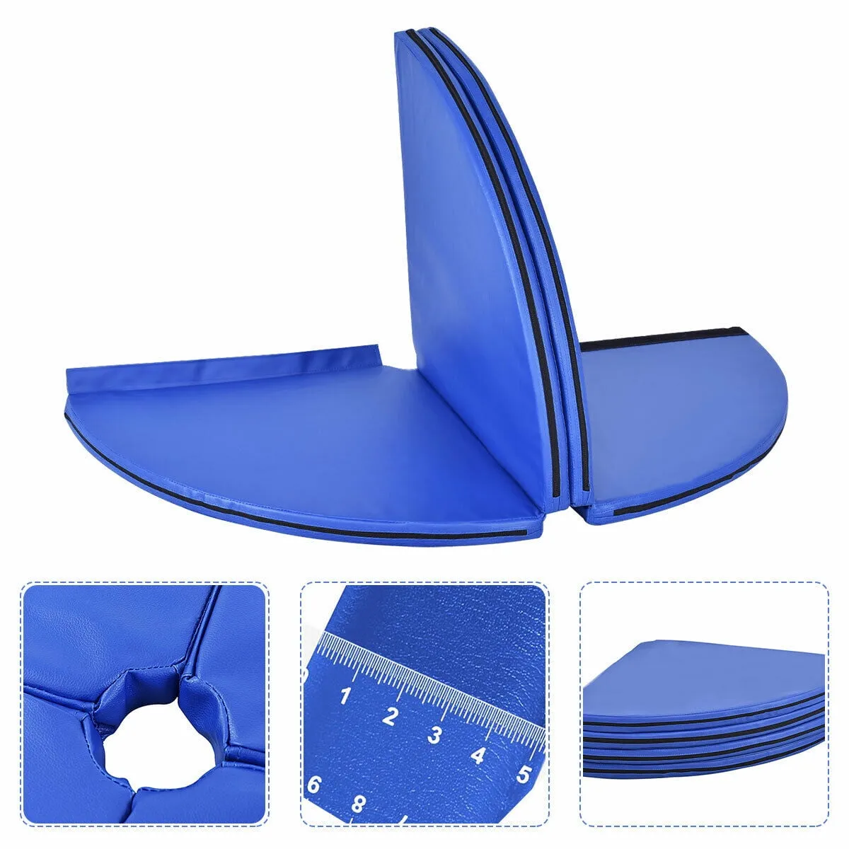 Foldable Pole Dance Mat Yoga Exercise Safety Dancing Cushion Crash Mat 2'' Thick