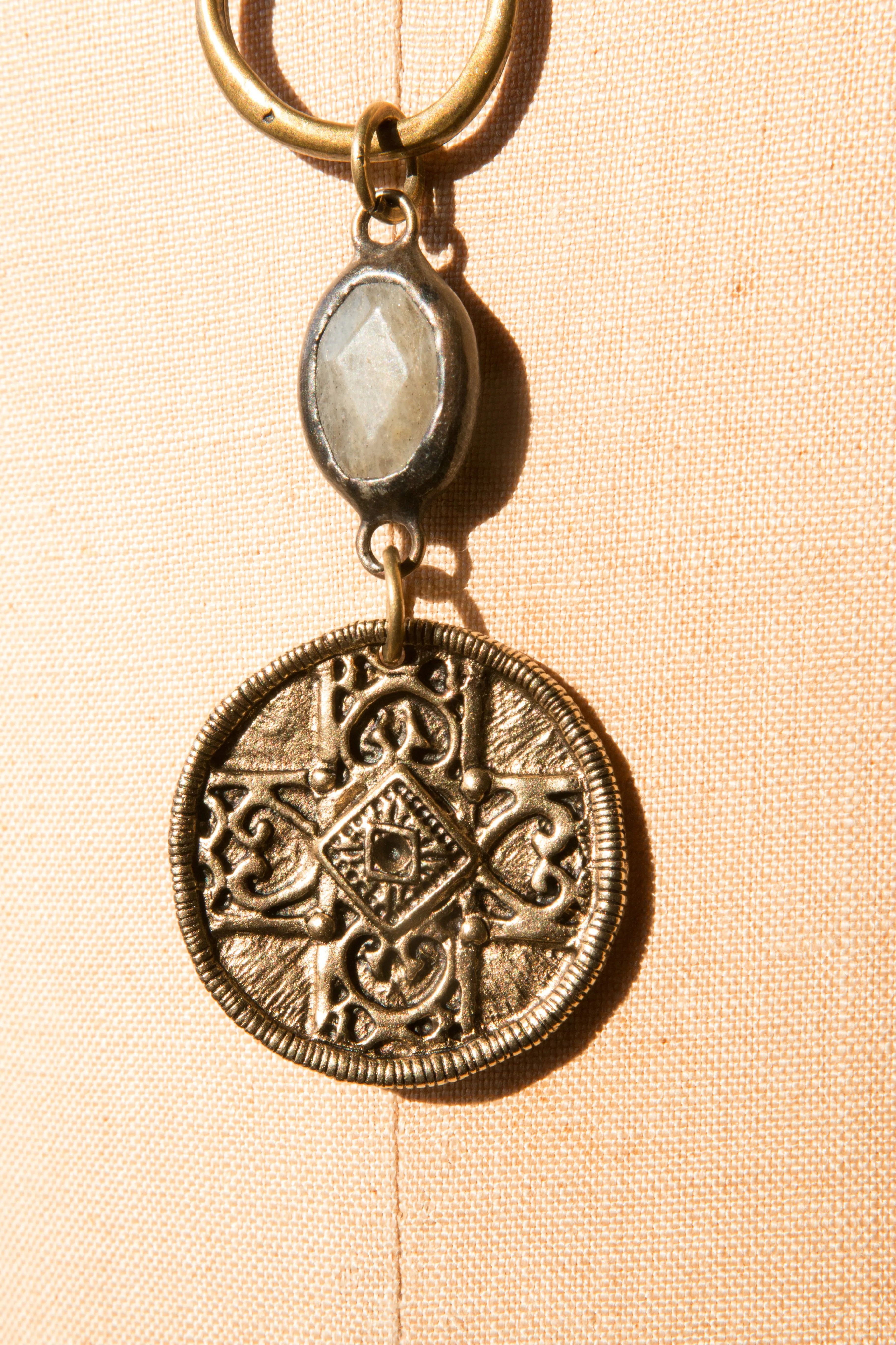 Free Fallin' Leather and Brass Necklace