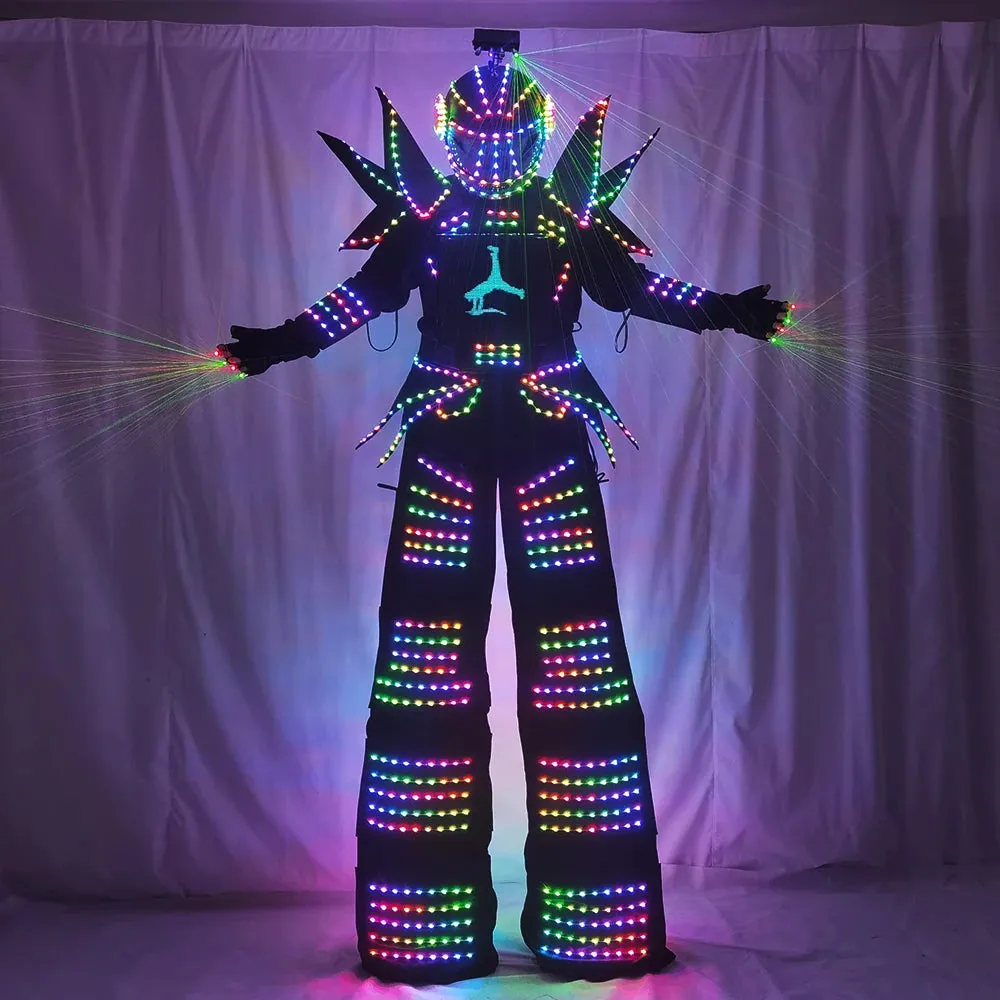 Full Color Smart Pixels LED Robot Suit