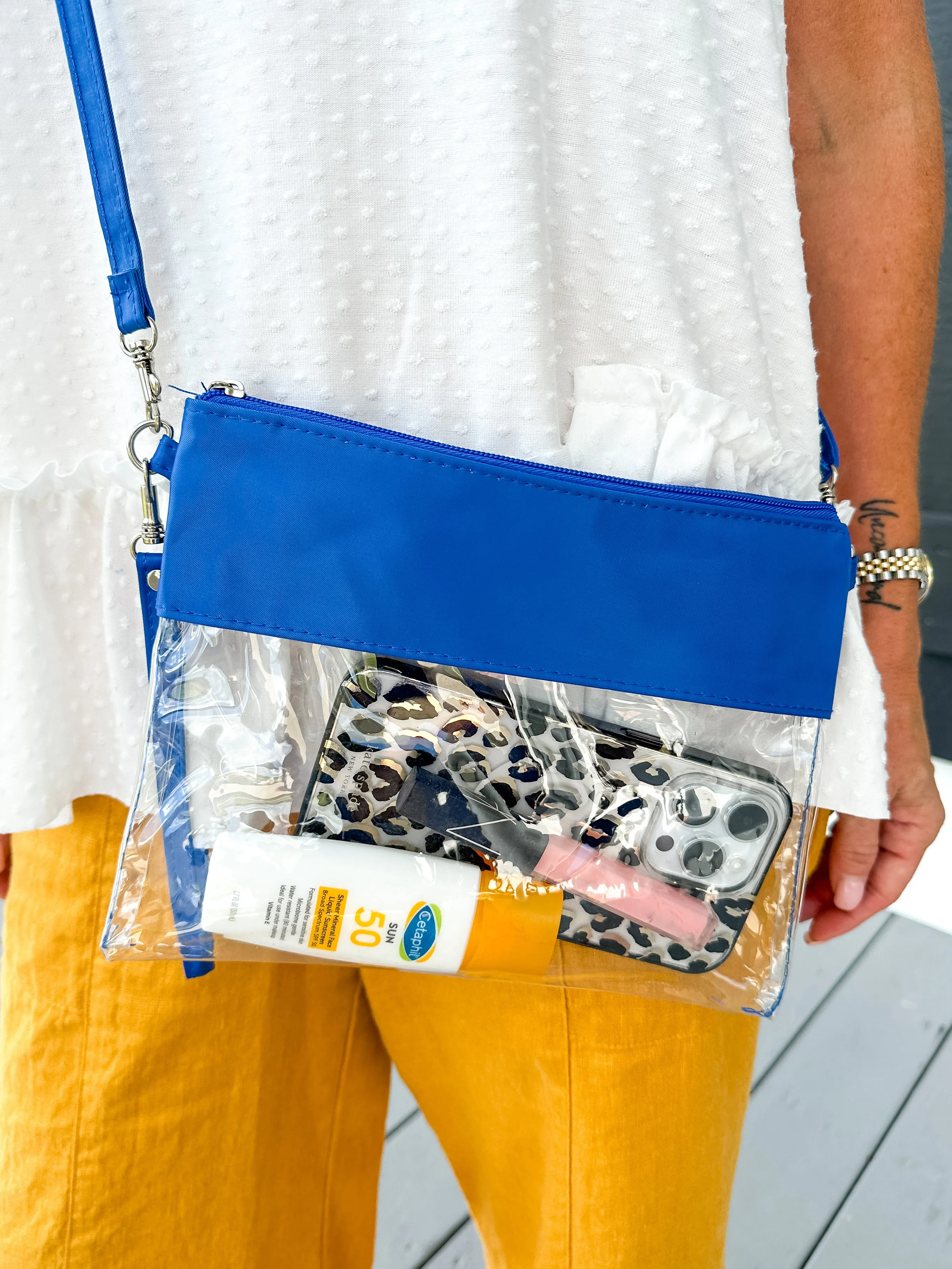 Game Day Bag With Adjustable Shoulder Strap and Wrist Strap