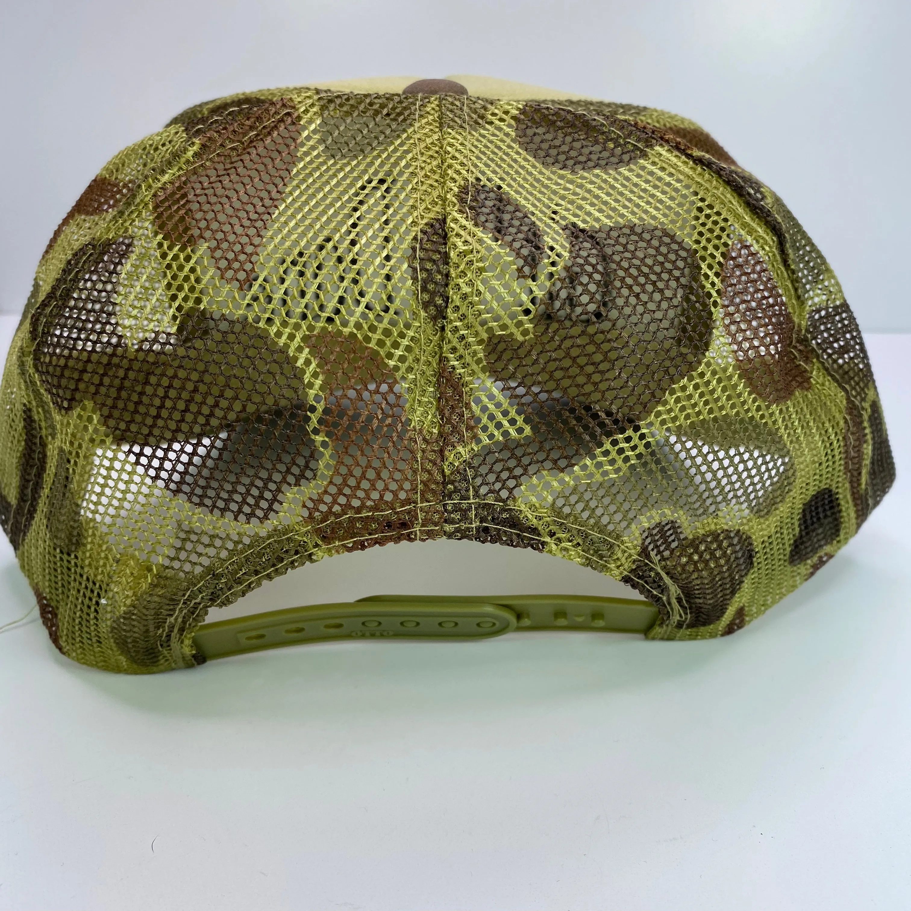 Git Er Done Vintage Custom Embroidered Camouflage Mesh Trucker Snapback Hat Cap