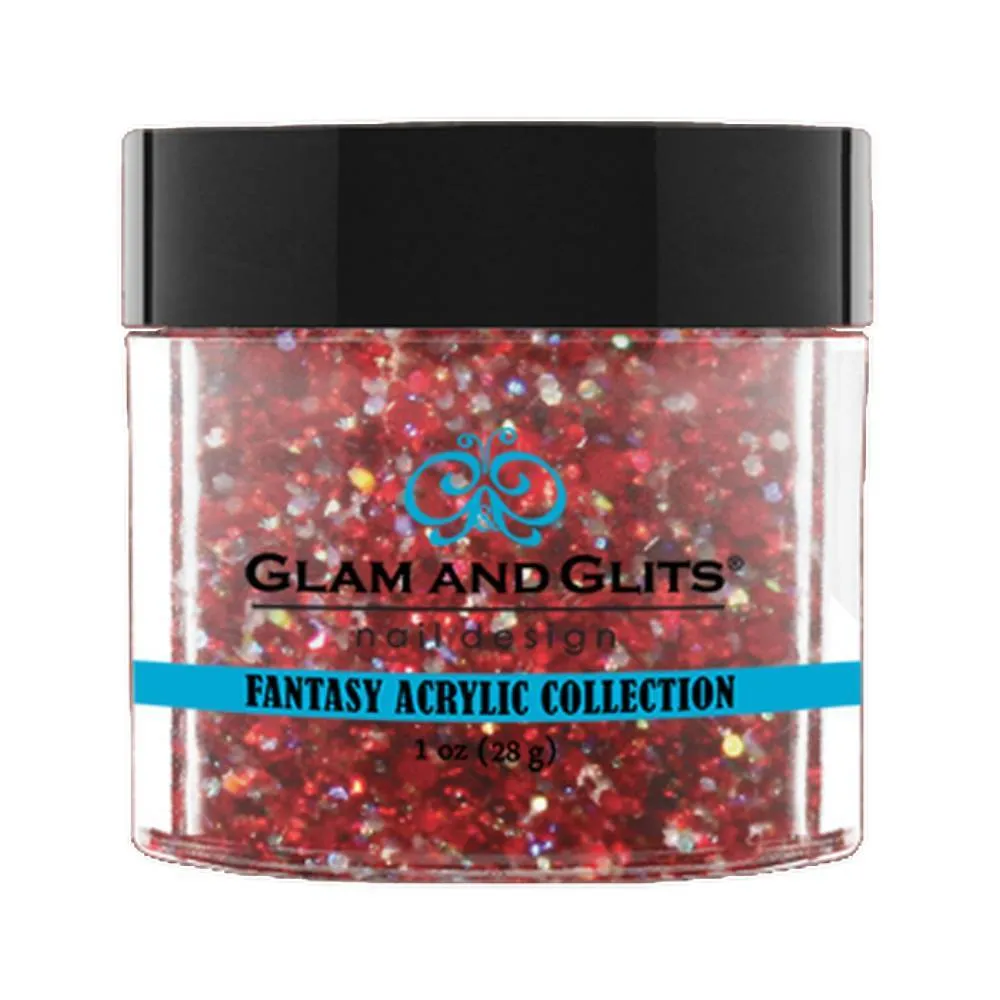 GLAM AND GLITS / Acrylic Powder - Red Cherry 1oz.