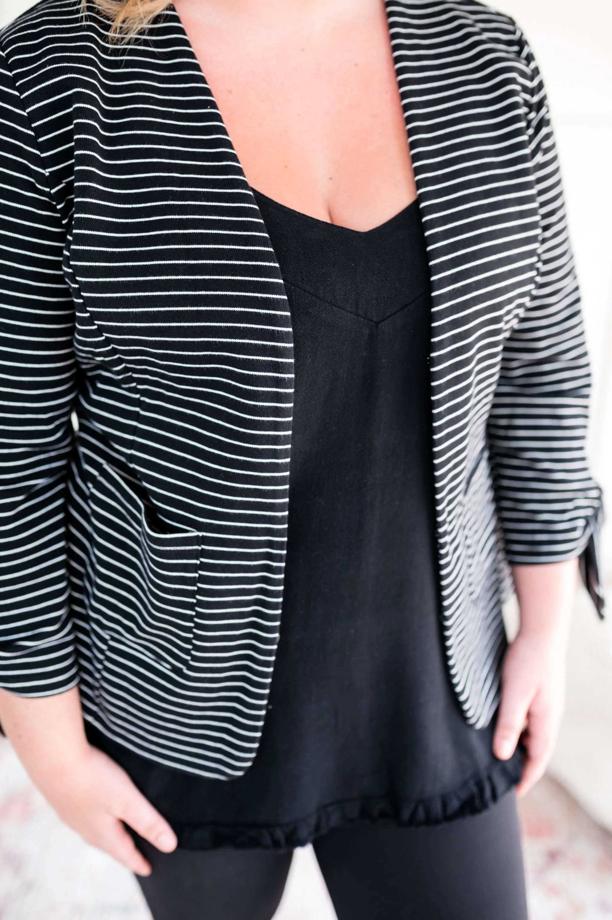 Going The Distance Sleeveless Top In Black