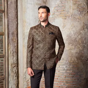 Gold Embroidered Jodhpuri Suit for Men