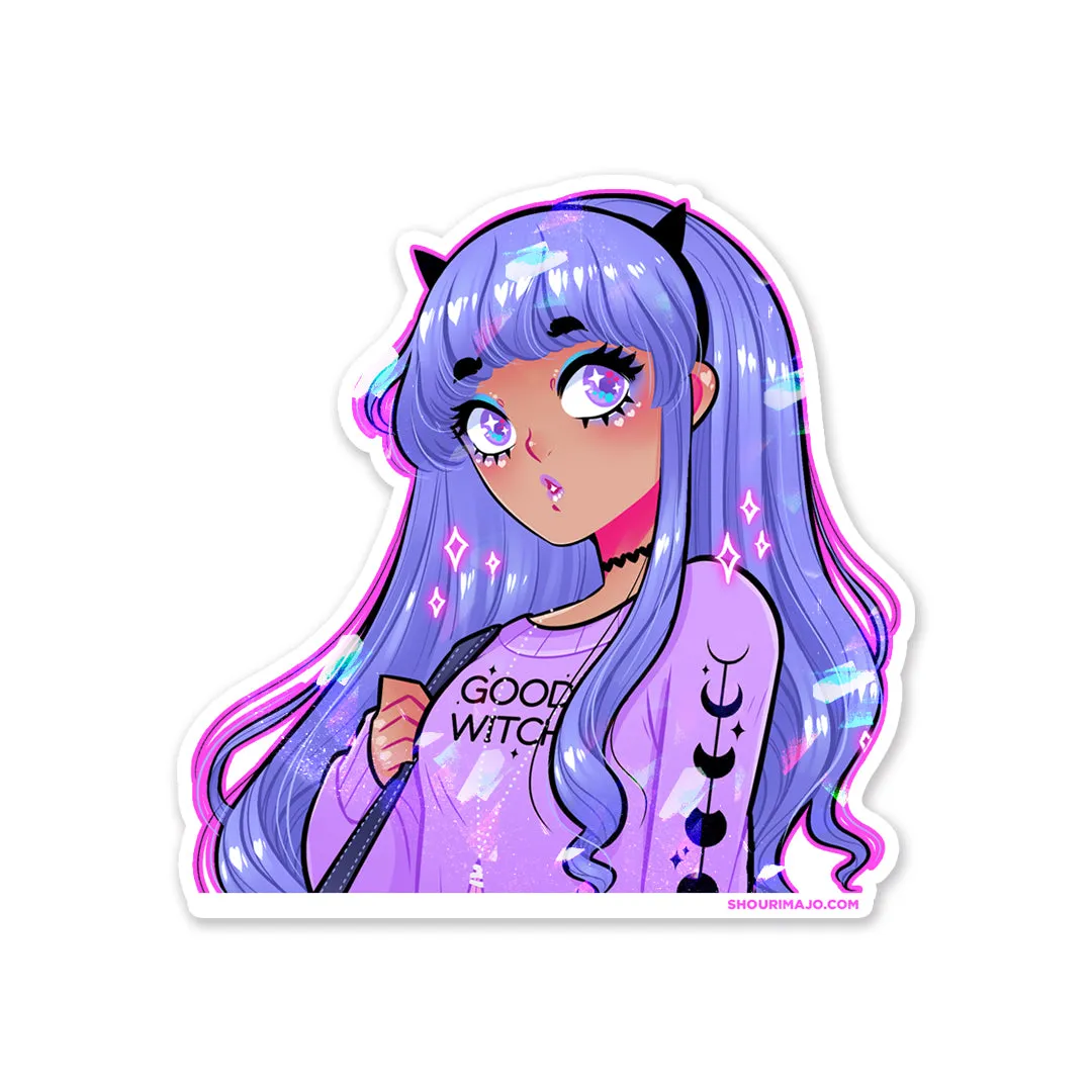 Good Witch Sparkly Sticker