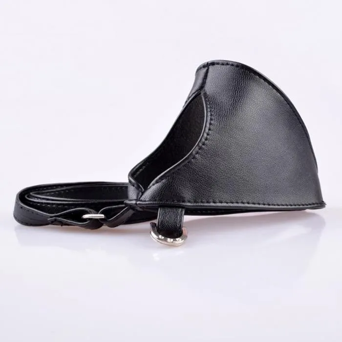 Gothic/Punk Rock Black Faux Leather Gloves