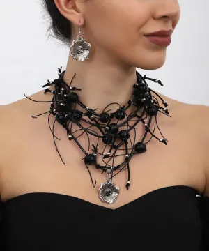 Hand made leather necklace