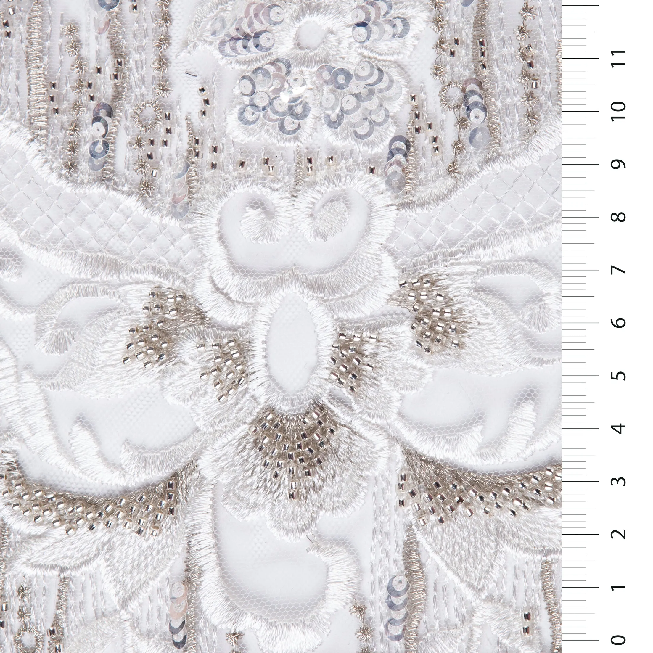 Handmade Beaded Sequin Embroidered Fabric