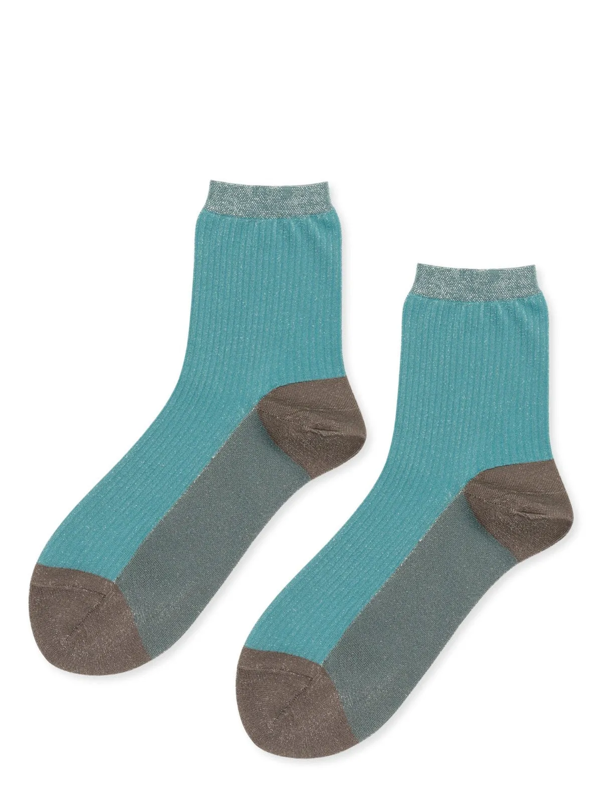 Hansel from Basel: Twinkle Short Crew Sock - Aqua