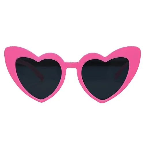 Heart Shaped Fashion Eyewear Sunglasses for Women - Solids