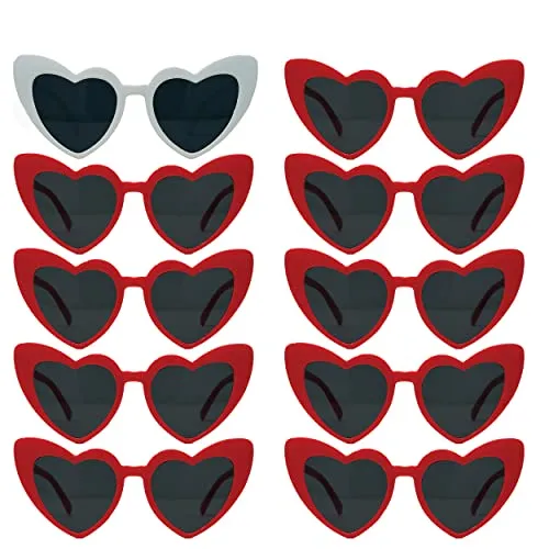 Heart Shaped Fashion Eyewear Sunglasses for Women - Solids