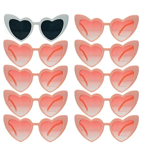 Heart Shaped Fashion Eyewear Sunglasses for Women - Solids