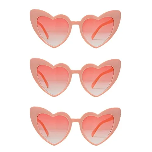 Heart Shaped Fashion Eyewear Sunglasses for Women - Solids