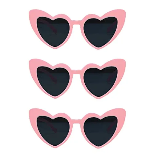 Heart Shaped Fashion Eyewear Sunglasses for Women - Solids