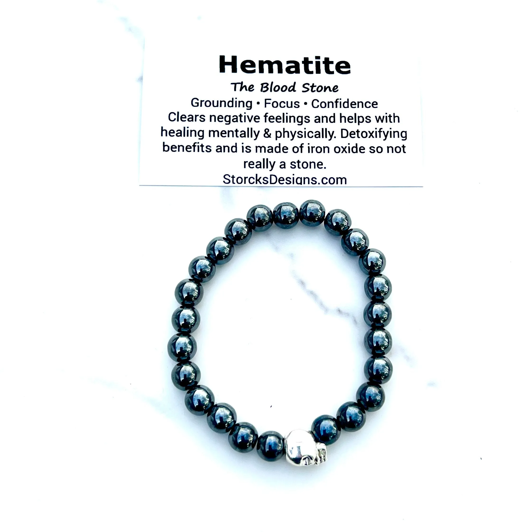 Hematite Beaded Bracelet