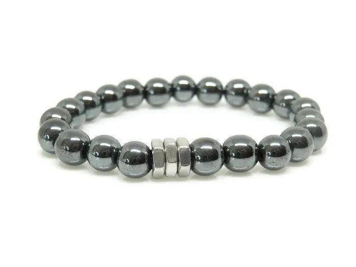 Hematite Beaded Bracelet