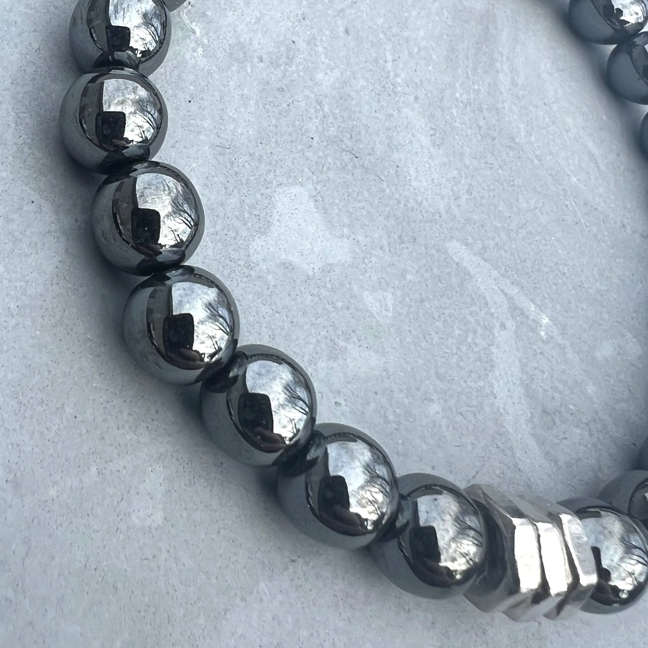 Hematite Beaded Bracelet