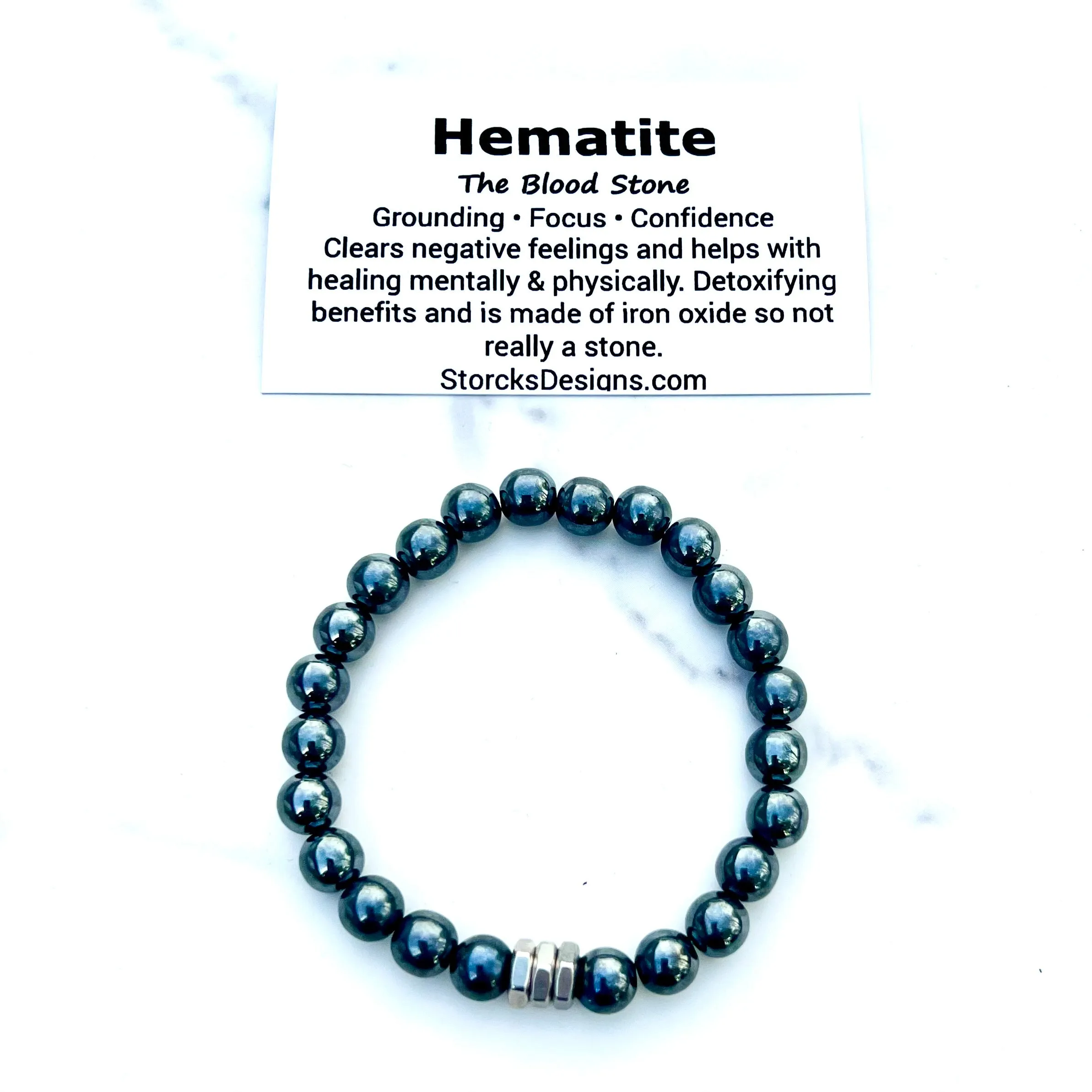 Hematite Beaded Bracelet