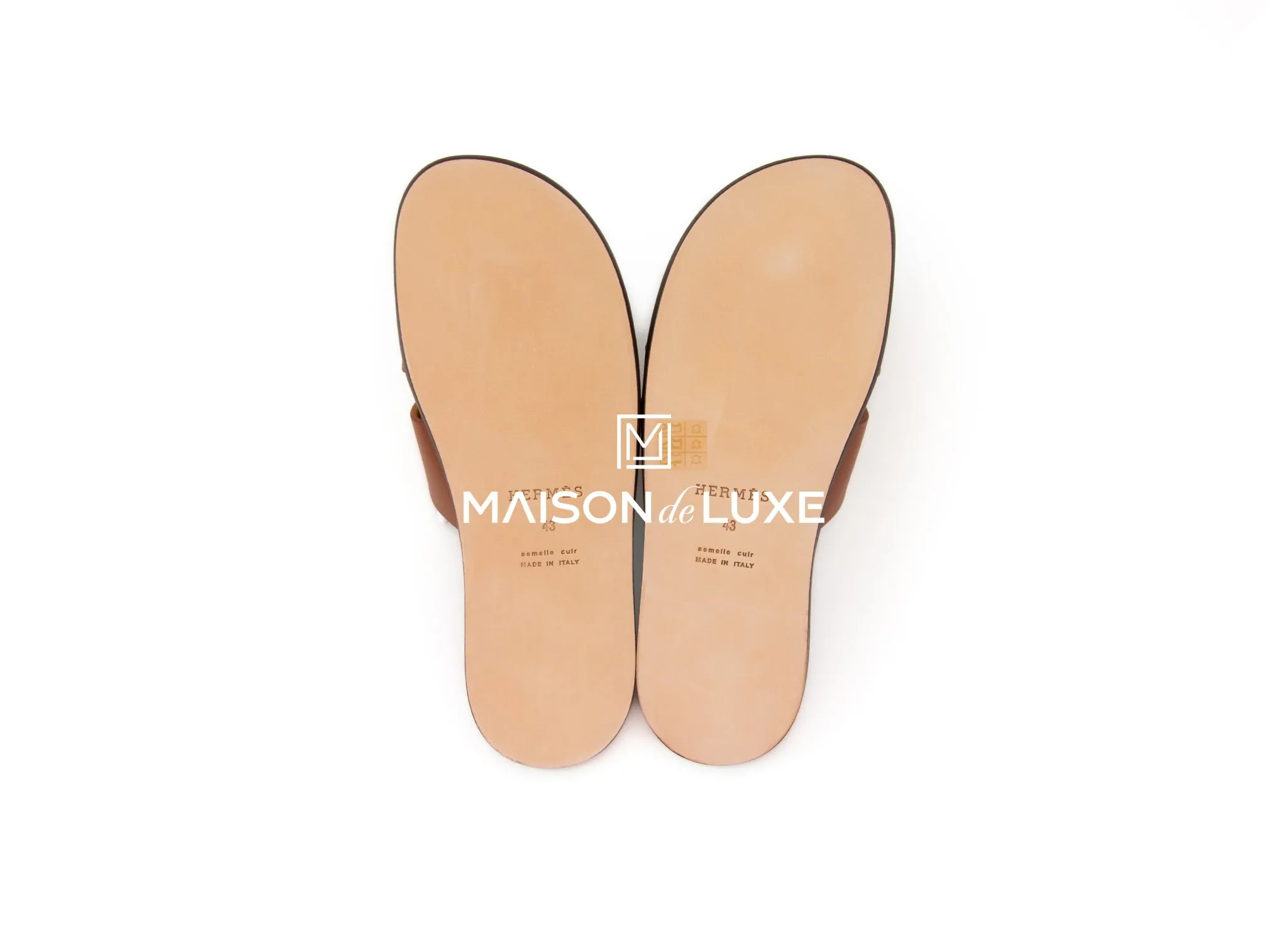 Hermes Men's Gold Izmir Sandal 43
