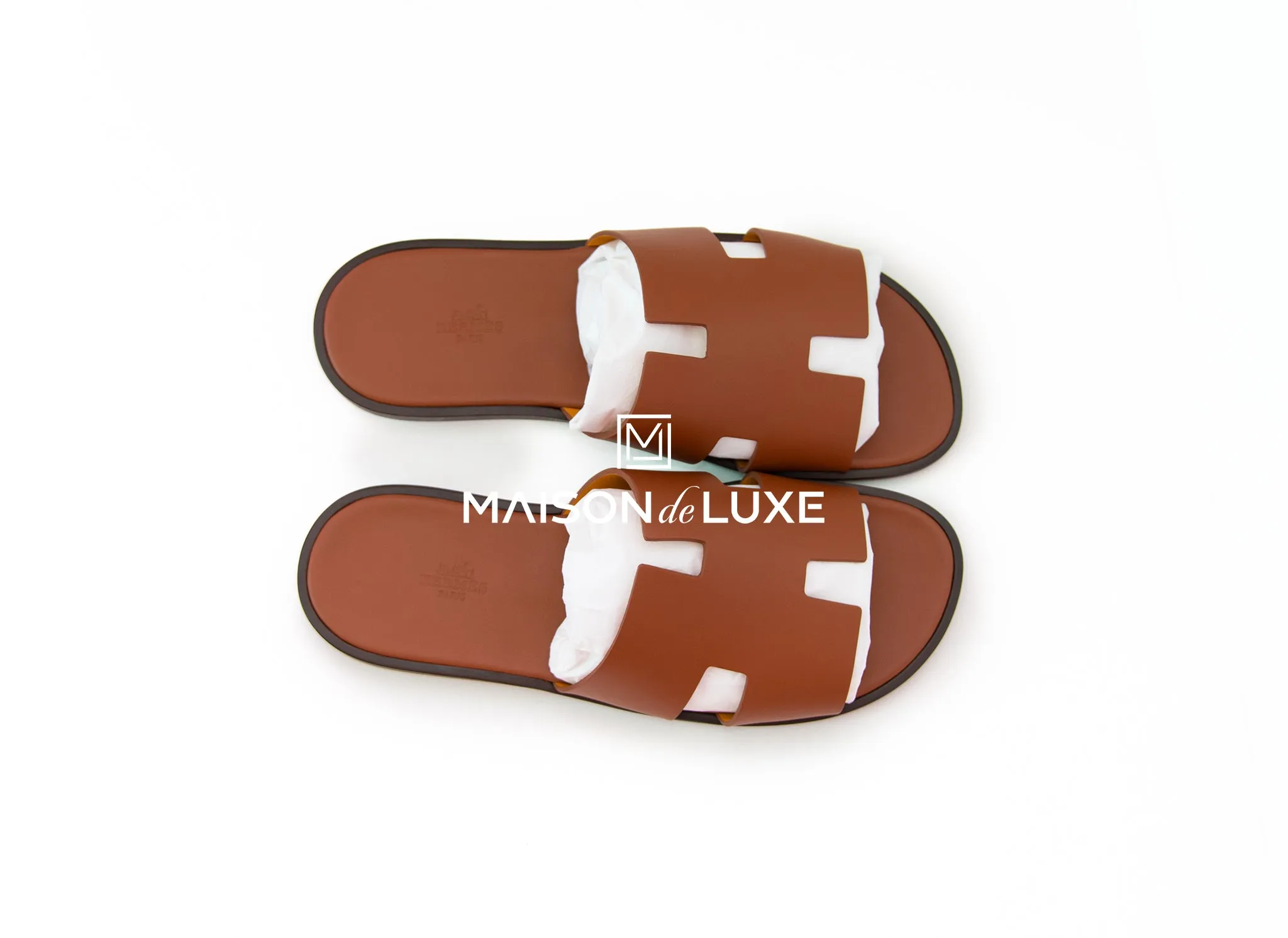 Hermes Men's Gold Izmir Sandal 43