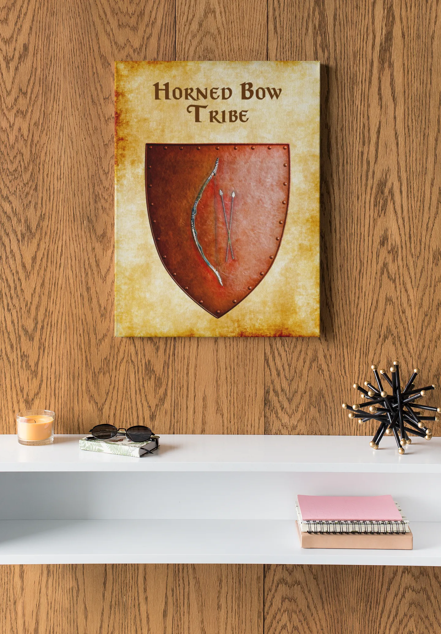 Horned Bow Tribe Heraldry of Greyhawk Anna Meyer Cartography Canvas Art Print