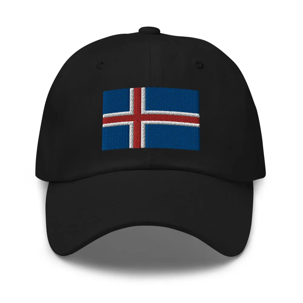 Icelandic Flag Embroidered Hat