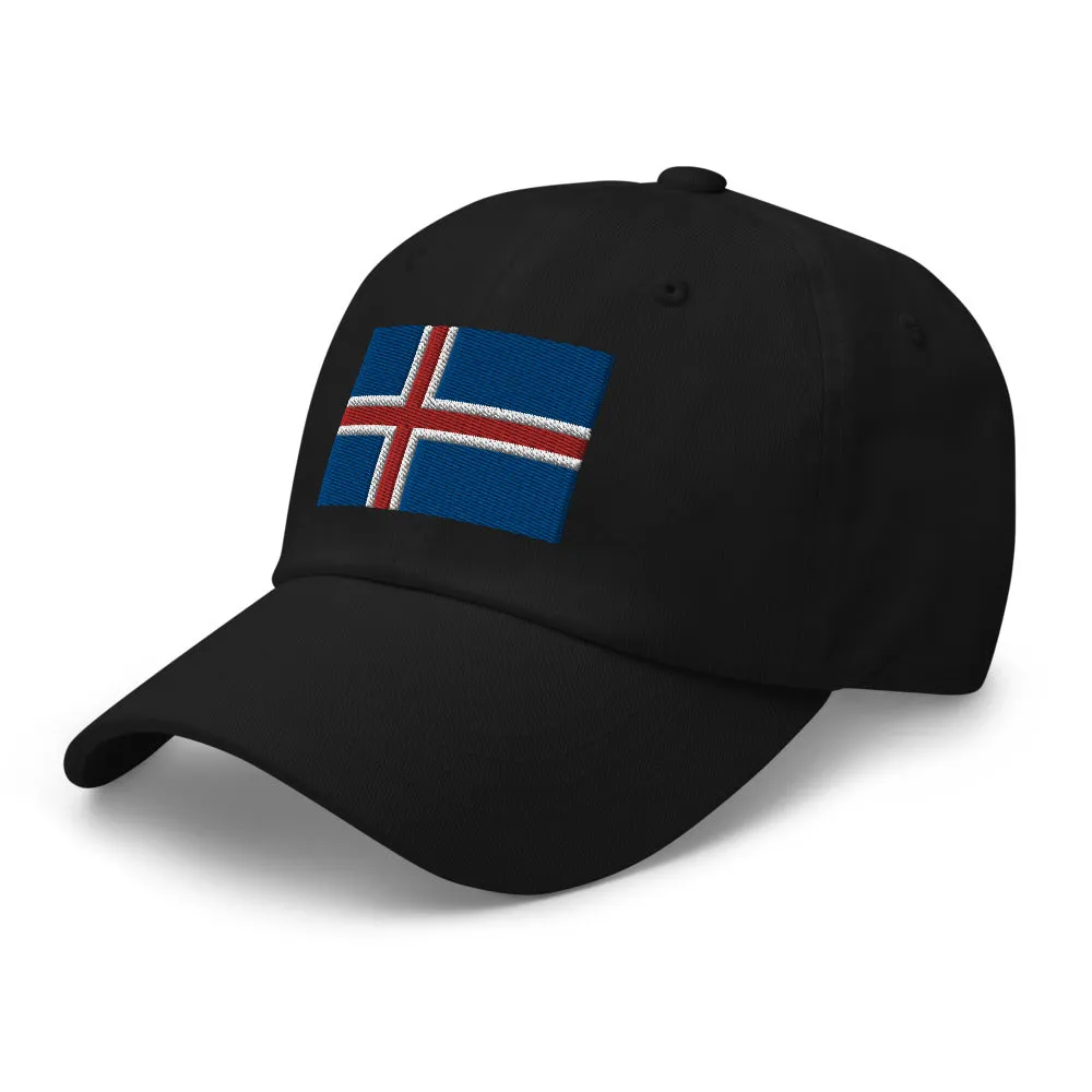 Icelandic Flag Embroidered Hat