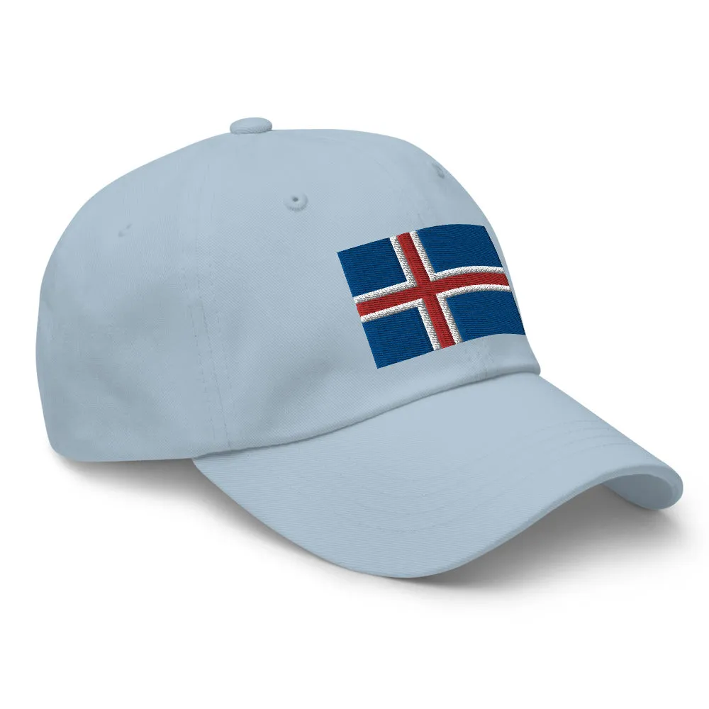 Icelandic Flag Embroidered Hat