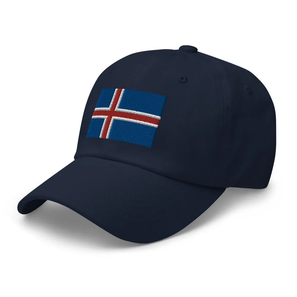 Icelandic Flag Embroidered Hat