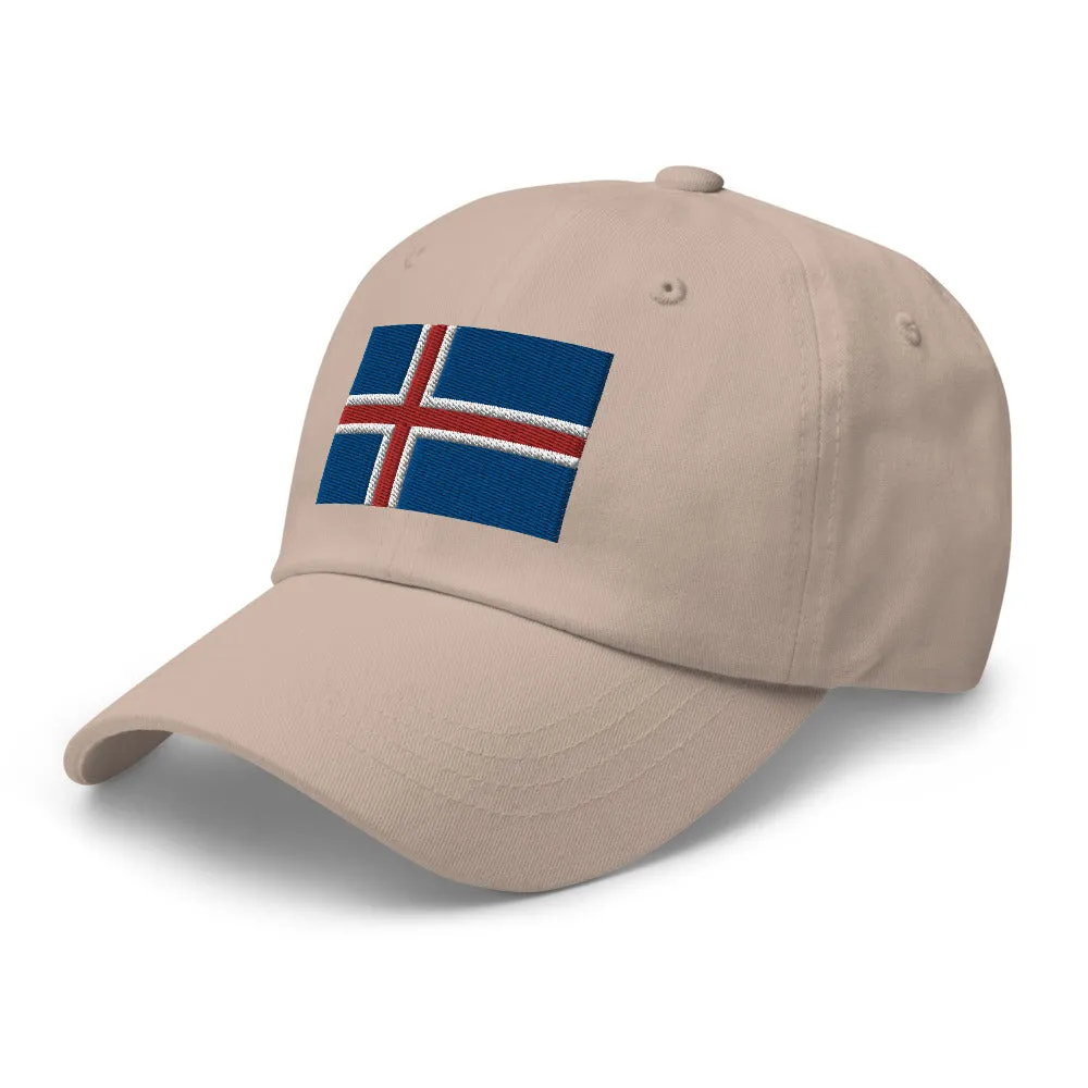 Icelandic Flag Embroidered Hat
