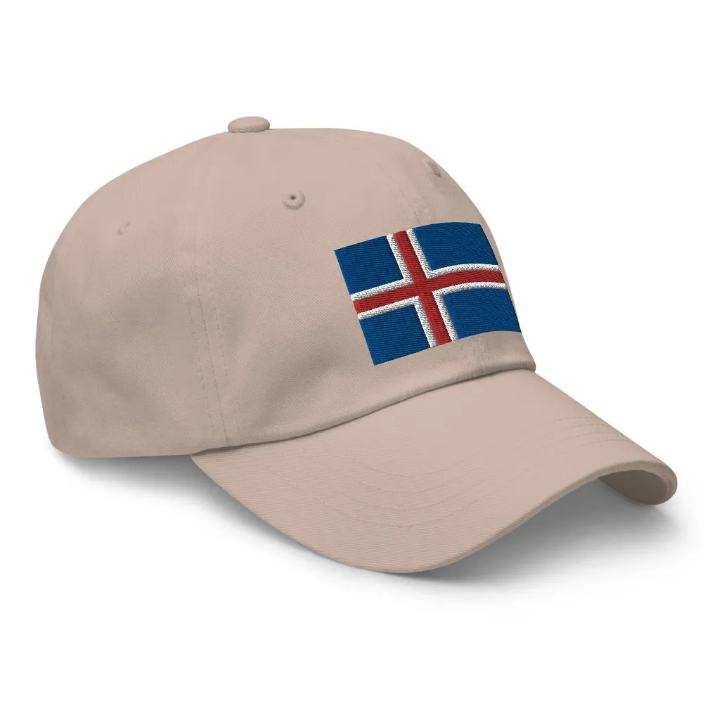 Icelandic Flag Embroidered Hat