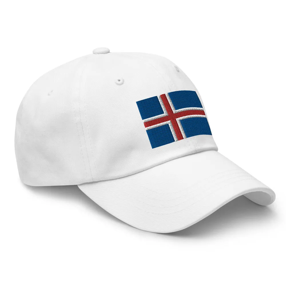 Icelandic Flag Embroidered Hat