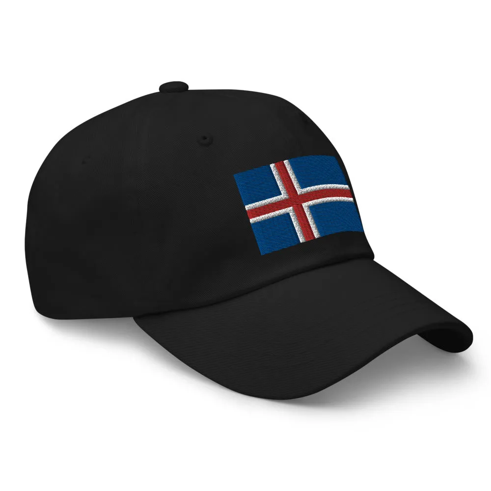 Icelandic Flag Embroidered Hat