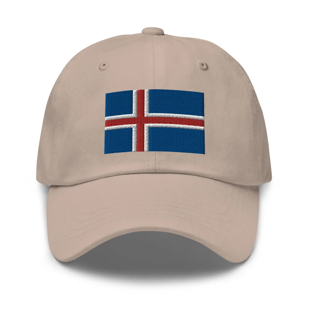 Icelandic Flag Embroidered Hat