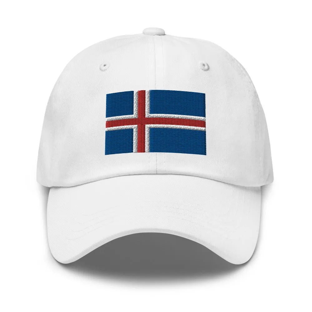 Icelandic Flag Embroidered Hat