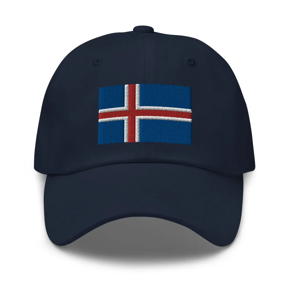 Icelandic Flag Embroidered Hat