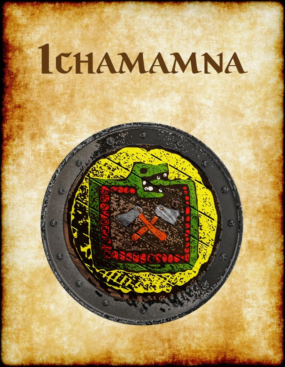 Ichamamna Heraldry of Greyhawk Anna Meyer Cartography Canvas Art Print