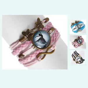 Infinity Arabesque Butterflies Bracelet