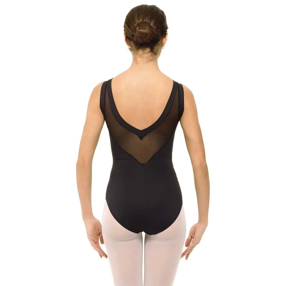 Intermezzo 31416 Mesh V-Back Ballet Tank Leotard - Girls